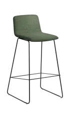 ARCA BAR BLACK, židle barová, látka zelená